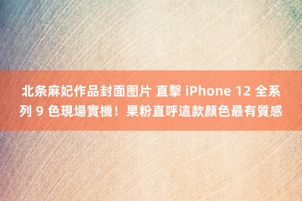 北条麻妃作品封面图片 直擊 iPhone 12 全系列 9 色現場實機！　果粉直呼這款顏色最有質感